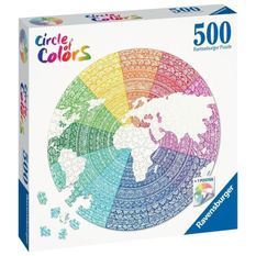 Ravensburger - Puzzle rond 500 pieces - Mandala (Circle of Colors)