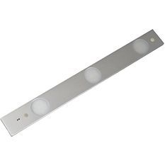 Réglette plate LED 3x 6,2W - Capteur de mouvement - 50cm - Inox brosse - Elexity