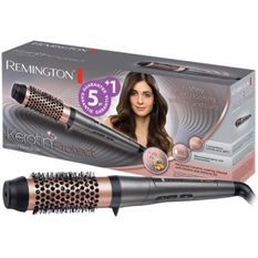 REMINGTON Brosse chauffante Keratin Protect - 5 niveaux de température