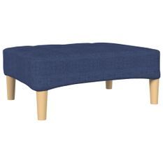 Repose-pied Bleu 78x56x32 cm Tissu 3