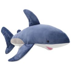 Requin en peluche 200 cm Bleu et blanc