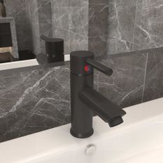Robinet de lavabo de salle de bain Gris 130x176 mm