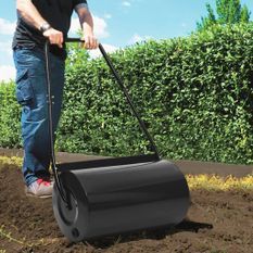 Rouleau à gazon Noir 57 cm 43 L