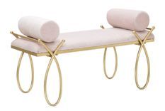 Ruban rose pour banc 112,5 x 49 x 53 cm