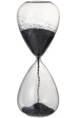Sablier en verre PERLES H 40 cm