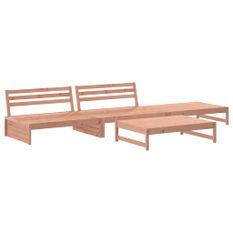 Salon de jardin 4 pcs bois massif douglas