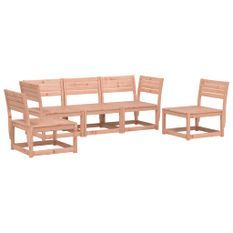 Salon de jardin 5 pcs bois massif de douglas