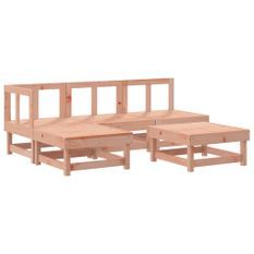 Salon de jardin 5 pcs bois massif douglas