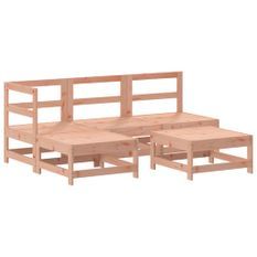 Salon de jardin 5 pcs bois massif douglas