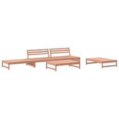 Salon de jardin 5 pcs bois massif douglas
