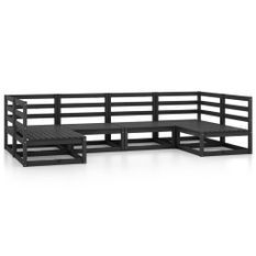 Salon de jardin 6 pcs Bois de pin massif 29