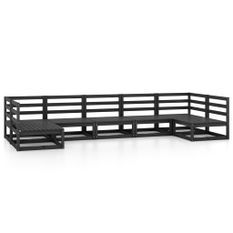 Salon de jardin 7 pcs Bois de pin massif 33