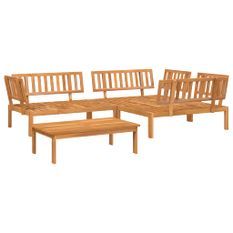 Salon palette de jardin 4 pcs bois d'acacia massif