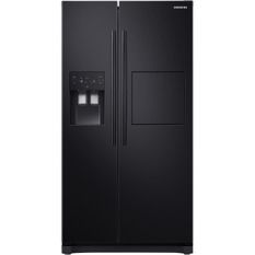 SAMSUNG RS50N3803BC-Réfrigérateur américain-501 L (357 + 144 L)-Froid ventilé-A+-L 91,2 x H 178,9 cm-Noir carbone