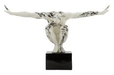 Sculpture de gymnaste de style oriental 50 x 16 x 34 cm