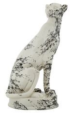 Sculpture de léopard de style oriental 25 x 20 x 42 cm