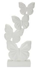 Sculpture décorative minimaliste de papillon 12 x 6 x 26 cm