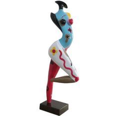 Sculpture femme polyrésine multicolore Margot