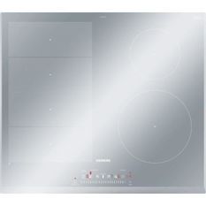 SIEMENS EX659FEB1F - Table de cuisson a induction - 4 zones - 7400W - L59,2 x P52,2cm - Revetement verre - Inox