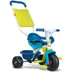 SMOBY Tricycle Enfant Evolutif Be Fun Confort Bleu