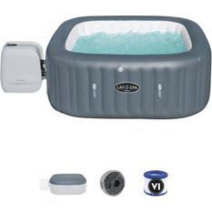 Spa Gonflable BESTWAY Lay-Z-Spa Hawaii Hydrojet Pro - 4 a 6 personnes - Carré - 180 x 180 x 71 cm