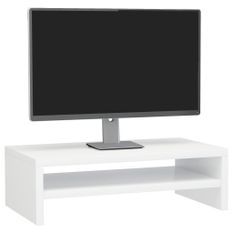 Support de moniteur Blanc brillant 42 x 24 x 13 cm