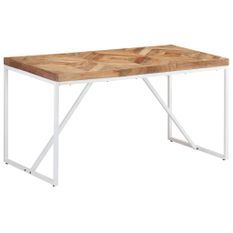 Table à dîner 140x70x76 cm Bois massif d'acacia et de manguier