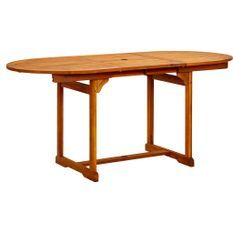 Table à dîner de jardin (120-170)x80x75 cm Bois d'acacia massif 3