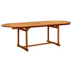 Table à dîner de jardin (160-240)x100x75cm Bois d'acacia massif