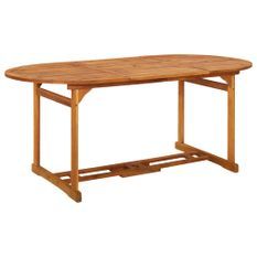 Table à dîner de jardin 180x90x75 cm Bois d'acacia solide 2