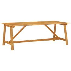 Table à dîner de jardin 206x100x74 cm Bois d'acacia massif