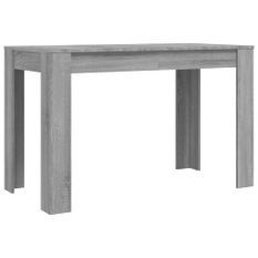 Table à dîner sonoma gris 120x60x76 cm bois d'ingénierie