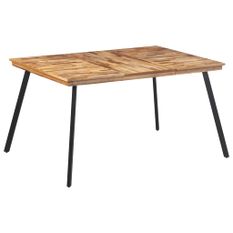 Table à manger 148x97x76 cm bois massif de teck