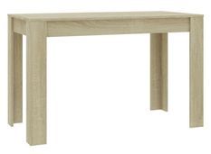 Table à manger bois chêne clair Kinsa 120 cm