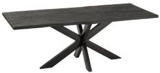 Table à manger bois noir Gerard L 200 cm