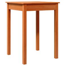 Table à manger marron 55x55x75 cm bois massif de pin