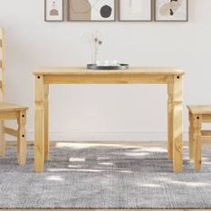 Table à manger Corona 112x60x75 cm bois massif de pin