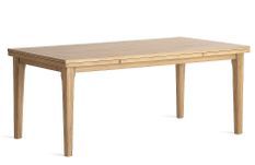 Table à manger extensible en bois de frêne naturel BOREK 180/280 cm
