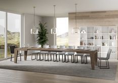 Table à manger extensible bois Naxo