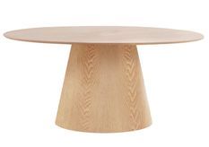 Table à manger ovale BOLTON – Élégance naturelle et design contemporain
