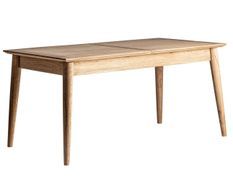 Table à manger rectangulaire à rallonge bois massif de Mindi Nyry 160/220 cm