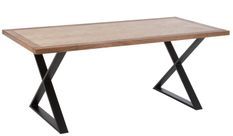 Table à manger rectangulaire zigzag bois Allie L 200 cm