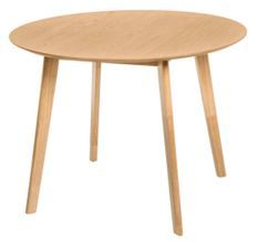 Table ronde Askin en bois 100 cm – Élégance naturelle pour votre salle à manger