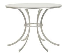 Table à manger ronde effet marbre argenté Istanbul