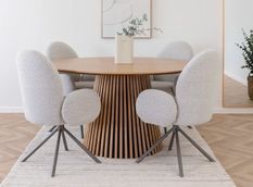 Table à manger ronde en bois LANZA