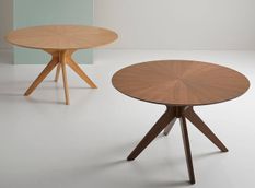 Table à manger ronde Kamila – Harmonie de charme et style naturel