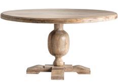 Table à manger ronde bois de manguier Kunila 145 cm