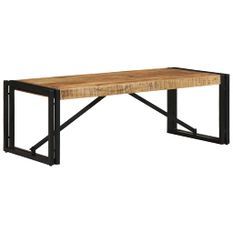 Table basse 100x50x35 cm bois de manguier massif brut