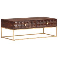 Table basse 112x50x40 cm Bois de manguier massif