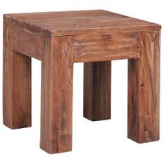 Table basse 30 x 30 x 30 cm Bois de récupération massif